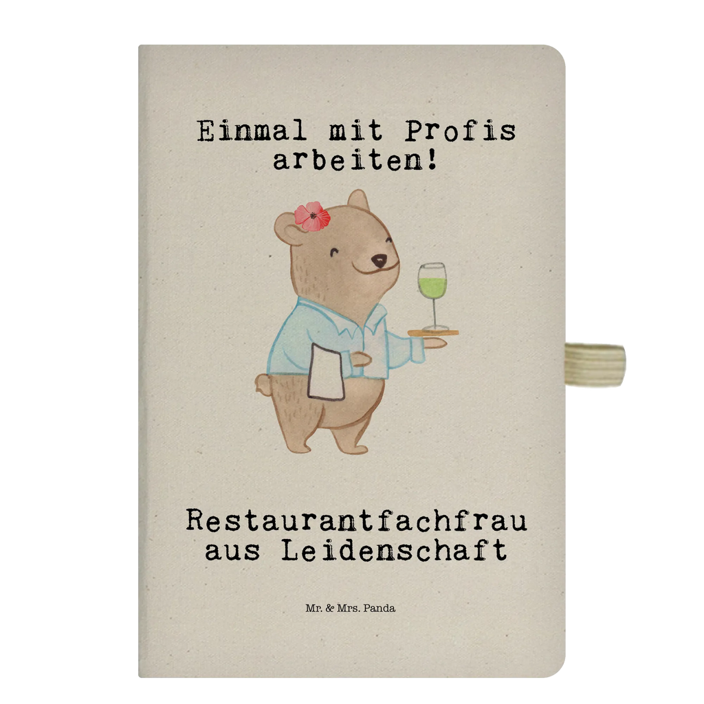 Baumwoll Notizbuch Restaurantfachfrau aus Leidenschaft Notizen, Eintragebuch, Tagebuch, Notizblock, Adressbuch, Journal, Kladde, Skizzenbuch, Notizheft, Schreibbuch, Schreibheft, Beruf, Ausbildung, Jubiläum, Abschied, Rente, Kollege, Kollegin, Geschenk, Schenken, Arbeitskollege, Mitarbeiter, Firma, Danke, Dankeschön