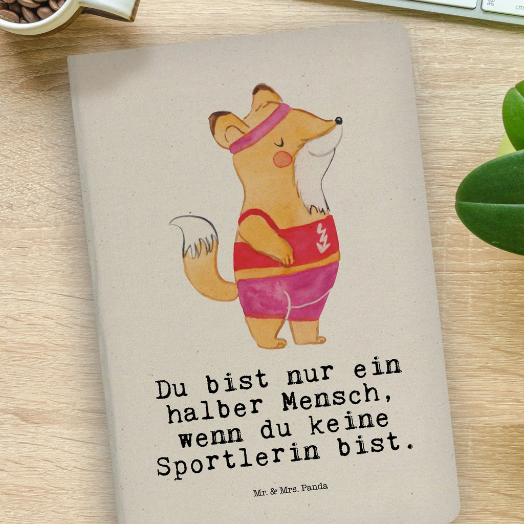 Baumwoll Notizbuch Sportlerin mit Herz Notizen, Eintragebuch, Tagebuch, Notizblock, Adressbuch, Journal, Kladde, Skizzenbuch, Notizheft, Schreibbuch, Schreibheft, Beruf, Ausbildung, Jubiläum, Abschied, Rente, Kollege, Kollegin, Geschenk, Schenken, Arbeitskollege, Mitarbeiter, Firma, Danke, Dankeschön