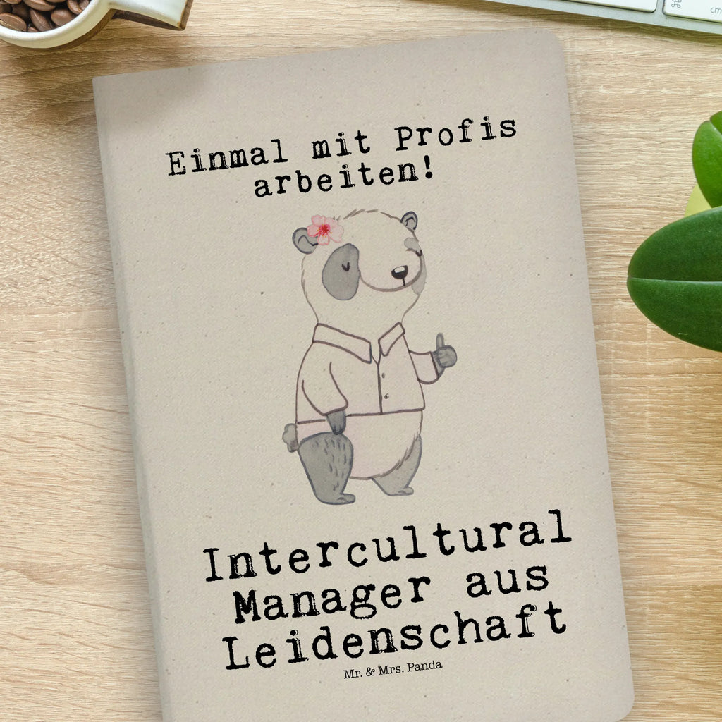 Baumwoll Notizbuch Intercultural Manager aus Leidenschaft Notizen, Eintragebuch, Tagebuch, Notizblock, Adressbuch, Journal, Kladde, Skizzenbuch, Notizheft, Schreibbuch, Schreibheft, Beruf, Ausbildung, Jubiläum, Abschied, Rente, Kollege, Kollegin, Geschenk, Schenken, Arbeitskollege, Mitarbeiter, Firma, Danke, Dankeschön