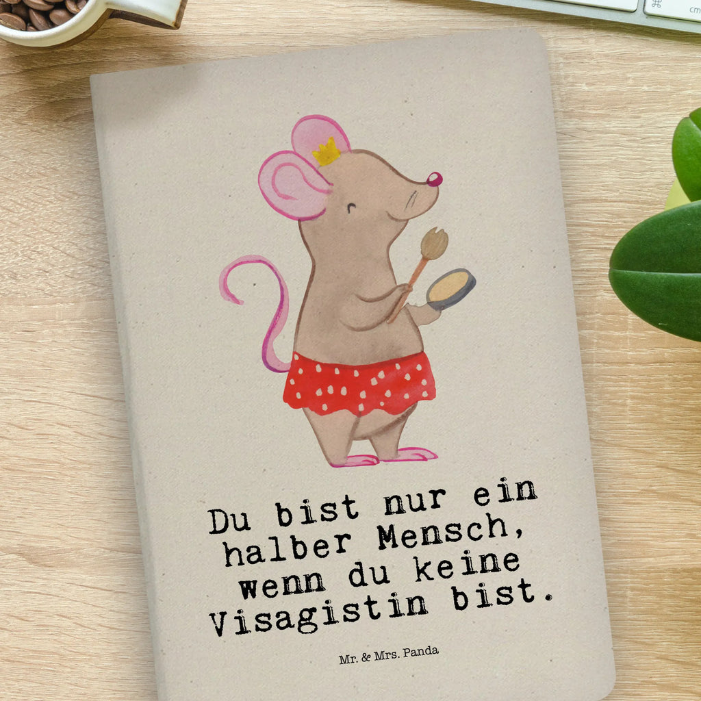 Baumwoll Notizbuch Visagistin mit Herz Notizen, Eintragebuch, Tagebuch, Notizblock, Adressbuch, Journal, Kladde, Skizzenbuch, Notizheft, Schreibbuch, Schreibheft, Beruf, Ausbildung, Jubiläum, Abschied, Rente, Kollege, Kollegin, Geschenk, Schenken, Arbeitskollege, Mitarbeiter, Firma, Danke, Dankeschön, Kosmetikerin, Make Up Artist, Maskenbildnerin, Visagistin, Beauty Salon, Kosmetikstudio, Eröffnung