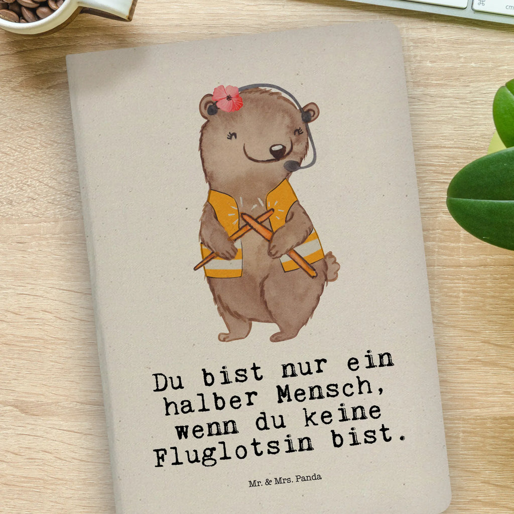 Baumwoll Notizbuch Fluglotsin mit Herz Notizen, Eintragebuch, Tagebuch, Notizblock, Adressbuch, Journal, Kladde, Skizzenbuch, Notizheft, Schreibbuch, Schreibheft, Beruf, Ausbildung, Jubiläum, Abschied, Rente, Kollege, Kollegin, Geschenk, Schenken, Arbeitskollege, Mitarbeiter, Firma, Danke, Dankeschön, Fluglotsin, Flugverkehrsleiterin, Luftfahrtpersonal, Flugsicherung