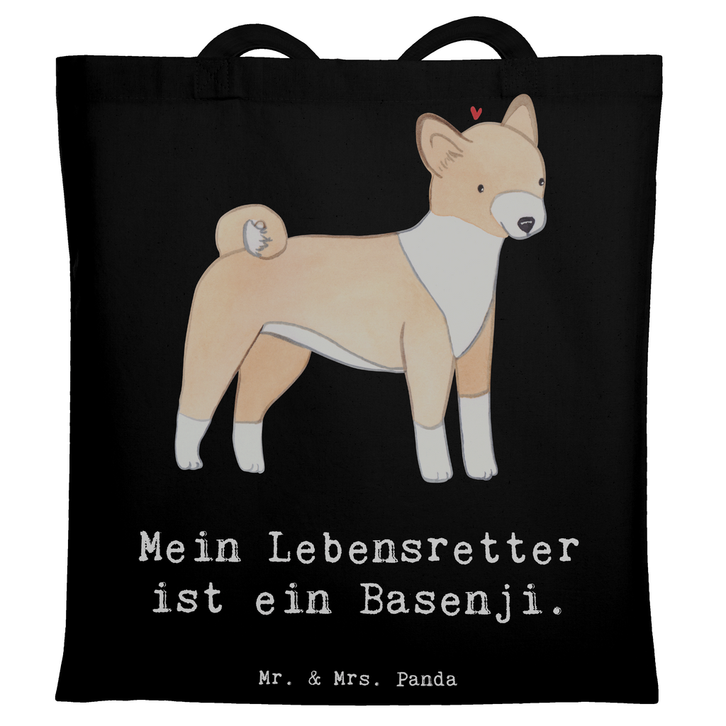 Tragetasche Basenji Lebensretter Beuteltasche, Beutel, Einkaufstasche, Jutebeutel, Stoffbeutel, Tasche, Shopper, Umhängetasche, Strandtasche, Schultertasche, Stofftasche, Tragetasche, Badetasche, Jutetasche, Einkaufstüte, Laptoptasche, Hund, Hunderasse, Rassehund, Hundebesitzer, Geschenk, Tierfreund, Schenken, Welpe, Kongo-Terrier, Basenji