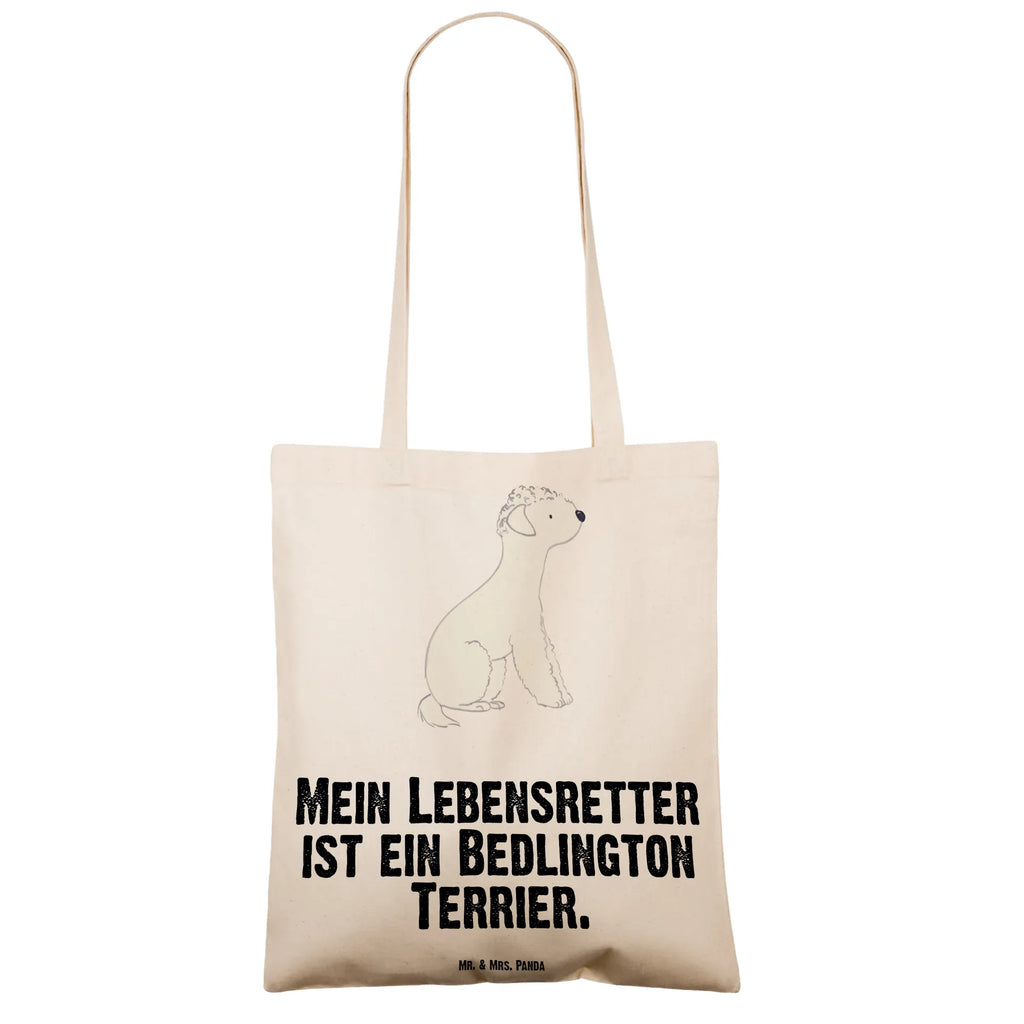 Tragetasche Bedlington Terrier Lebensretter Beuteltasche, Beutel, Einkaufstasche, Jutebeutel, Stoffbeutel, Tasche, Shopper, Umhängetasche, Strandtasche, Schultertasche, Stofftasche, Tragetasche, Badetasche, Jutetasche, Einkaufstüte, Laptoptasche, Hund, Hunderasse, Rassehund, Hundebesitzer, Geschenk, Tierfreund, Schenken, Welpe, Bedlington Terrier, Terrier