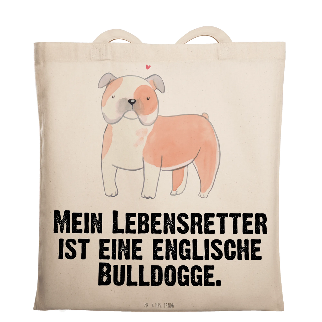 Tragetasche Englische Bulldogge Lebensretter Beuteltasche, Beutel, Einkaufstasche, Jutebeutel, Stoffbeutel, Tasche, Shopper, Umhängetasche, Strandtasche, Schultertasche, Stofftasche, Tragetasche, Badetasche, Jutetasche, Einkaufstüte, Laptoptasche, Hund, Hunderasse, Rassehund, Hundebesitzer, Geschenk, Tierfreund, Schenken, Welpe, Englische Bulldogge