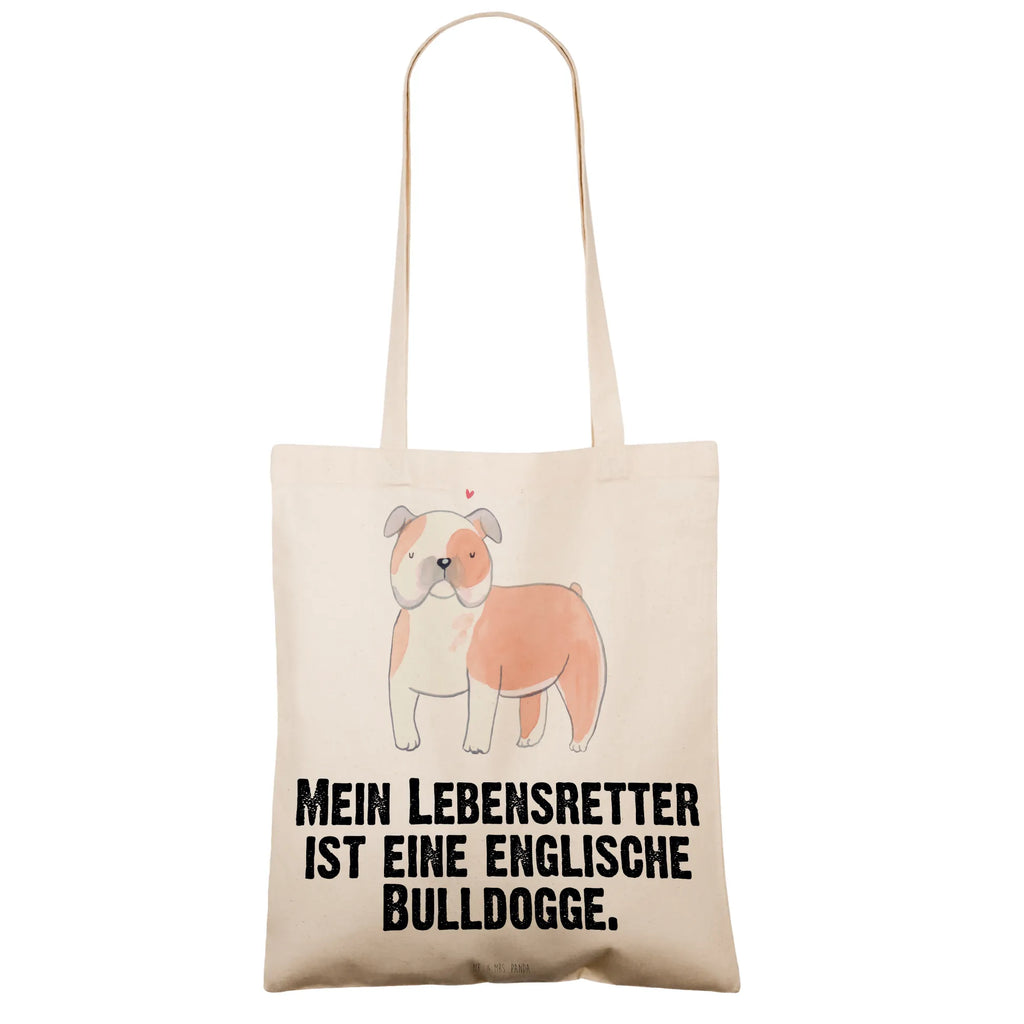 Tragetasche Englische Bulldogge Lebensretter Beuteltasche, Beutel, Einkaufstasche, Jutebeutel, Stoffbeutel, Tasche, Shopper, Umhängetasche, Strandtasche, Schultertasche, Stofftasche, Tragetasche, Badetasche, Jutetasche, Einkaufstüte, Laptoptasche, Hund, Hunderasse, Rassehund, Hundebesitzer, Geschenk, Tierfreund, Schenken, Welpe, Englische Bulldogge