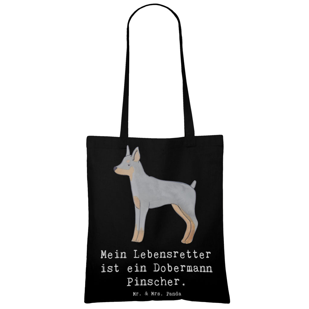 Tragetasche Dobermann Pinscher Lebensretter Beuteltasche, Beutel, Einkaufstasche, Jutebeutel, Stoffbeutel, Tasche, Shopper, Umhängetasche, Strandtasche, Schultertasche, Stofftasche, Tragetasche, Badetasche, Jutetasche, Einkaufstüte, Laptoptasche, Hund, Hunderasse, Rassehund, Hundebesitzer, Geschenk, Tierfreund, Schenken, Welpe, Dobermann Pinscher