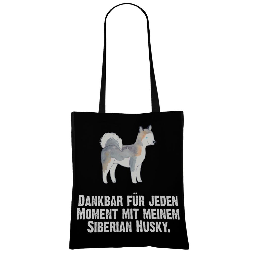 Tragetasche Siberian Husky Moment Beuteltasche, Beutel, Einkaufstasche, Jutebeutel, Stoffbeutel, Tasche, Shopper, Umhängetasche, Strandtasche, Schultertasche, Stofftasche, Tragetasche, Badetasche, Jutetasche, Einkaufstüte, Laptoptasche, Hund, Hunderasse, Rassehund, Hundebesitzer, Geschenk, Tierfreund, Schenken, Welpe, Siberian Husky