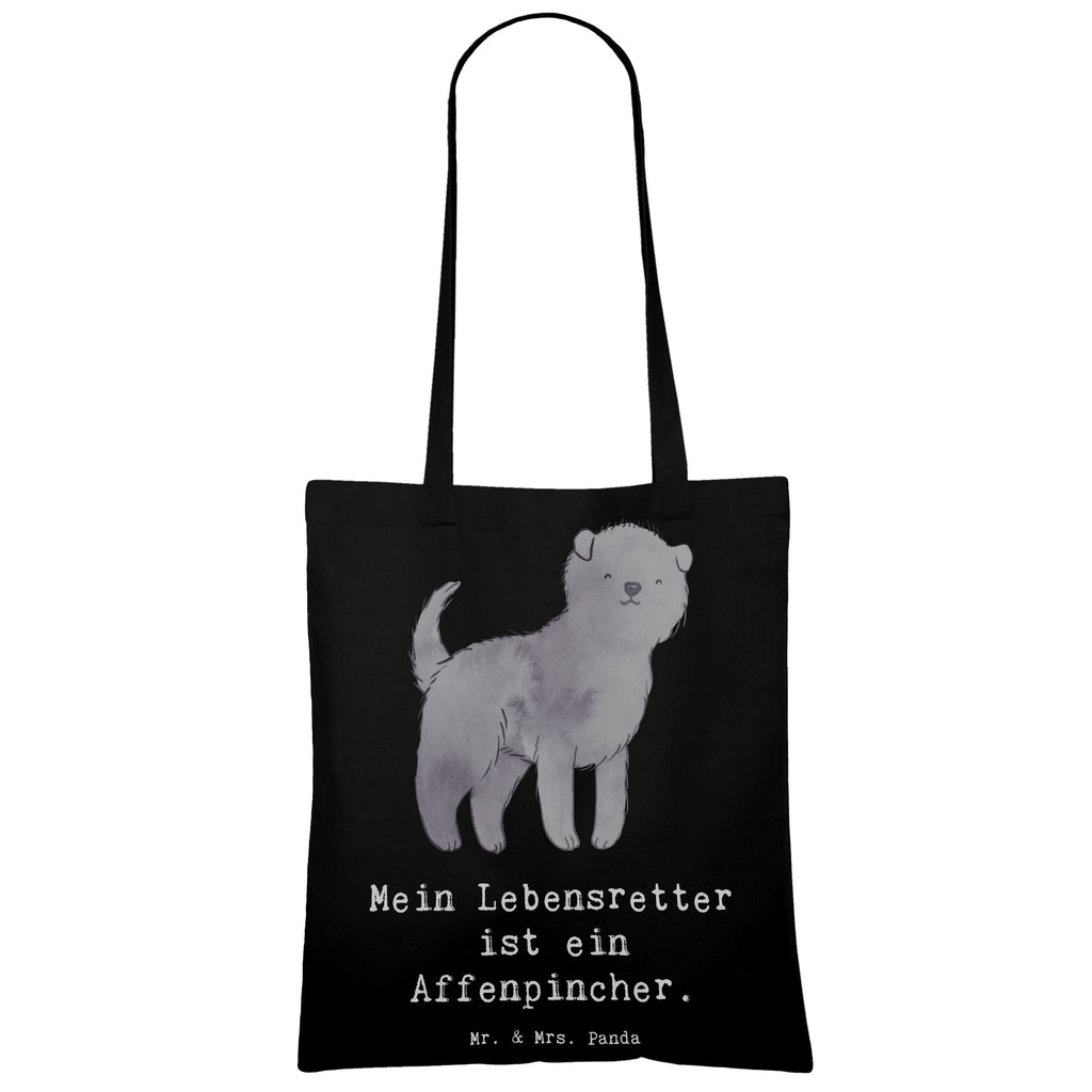 Tragetasche Affenpincher Lebensretter Beuteltasche, Beutel, Einkaufstasche, Jutebeutel, Stoffbeutel, Tasche, Shopper, Umhängetasche, Strandtasche, Schultertasche, Stofftasche, Tragetasche, Badetasche, Jutetasche, Einkaufstüte, Laptoptasche, Hund, Hunderasse, Rassehund, Hundebesitzer, Geschenk, Tierfreund, Schenken, Welpe, Affenpincher