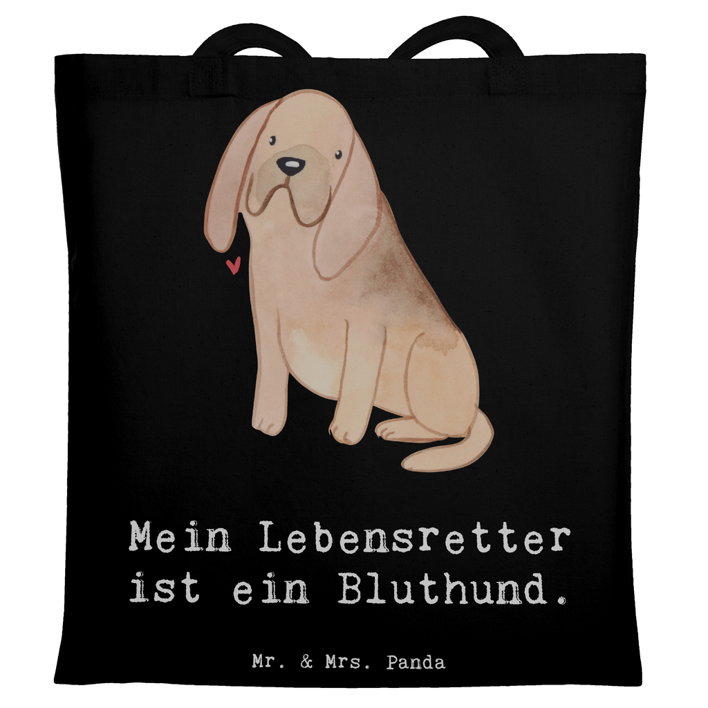 Tragetasche Bloodhound Lebensretter Beuteltasche, Beutel, Einkaufstasche, Jutebeutel, Stoffbeutel, Tasche, Shopper, Umhängetasche, Strandtasche, Schultertasche, Stofftasche, Tragetasche, Badetasche, Jutetasche, Einkaufstüte, Laptoptasche, Hund, Hunderasse, Rassehund, Hundebesitzer, Geschenk, Tierfreund, Schenken, Welpe, Bluthund, Bloodhound, St. Hubertushund, Chien de Saint Hubert