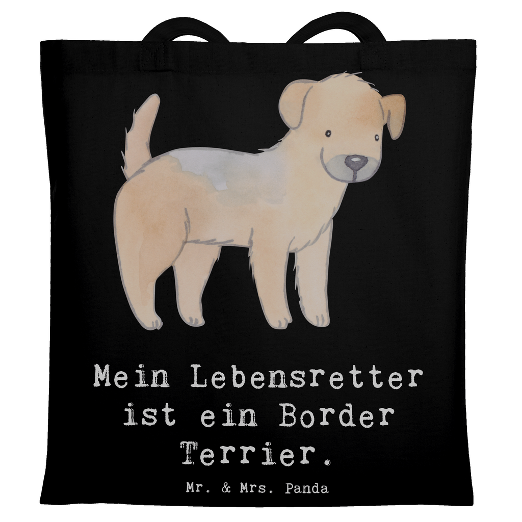 Tragetasche Border Terrier Lebensretter Beuteltasche, Beutel, Einkaufstasche, Jutebeutel, Stoffbeutel, Tasche, Shopper, Umhängetasche, Strandtasche, Schultertasche, Stofftasche, Tragetasche, Badetasche, Jutetasche, Einkaufstüte, Laptoptasche, Hund, Hunderasse, Rassehund, Hundebesitzer, Geschenk, Tierfreund, Schenken, Welpe, Border Terrier