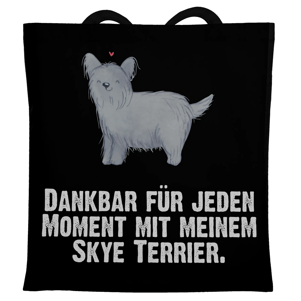 Tragetasche Skye Terrier Moment Beuteltasche, Beutel, Einkaufstasche, Jutebeutel, Stoffbeutel, Tasche, Shopper, Umhängetasche, Strandtasche, Schultertasche, Stofftasche, Tragetasche, Badetasche, Jutetasche, Einkaufstüte, Laptoptasche, Hund, Hunderasse, Rassehund, Hundebesitzer, Geschenk, Tierfreund, Schenken, Welpe, Skye Terrier, Terrier