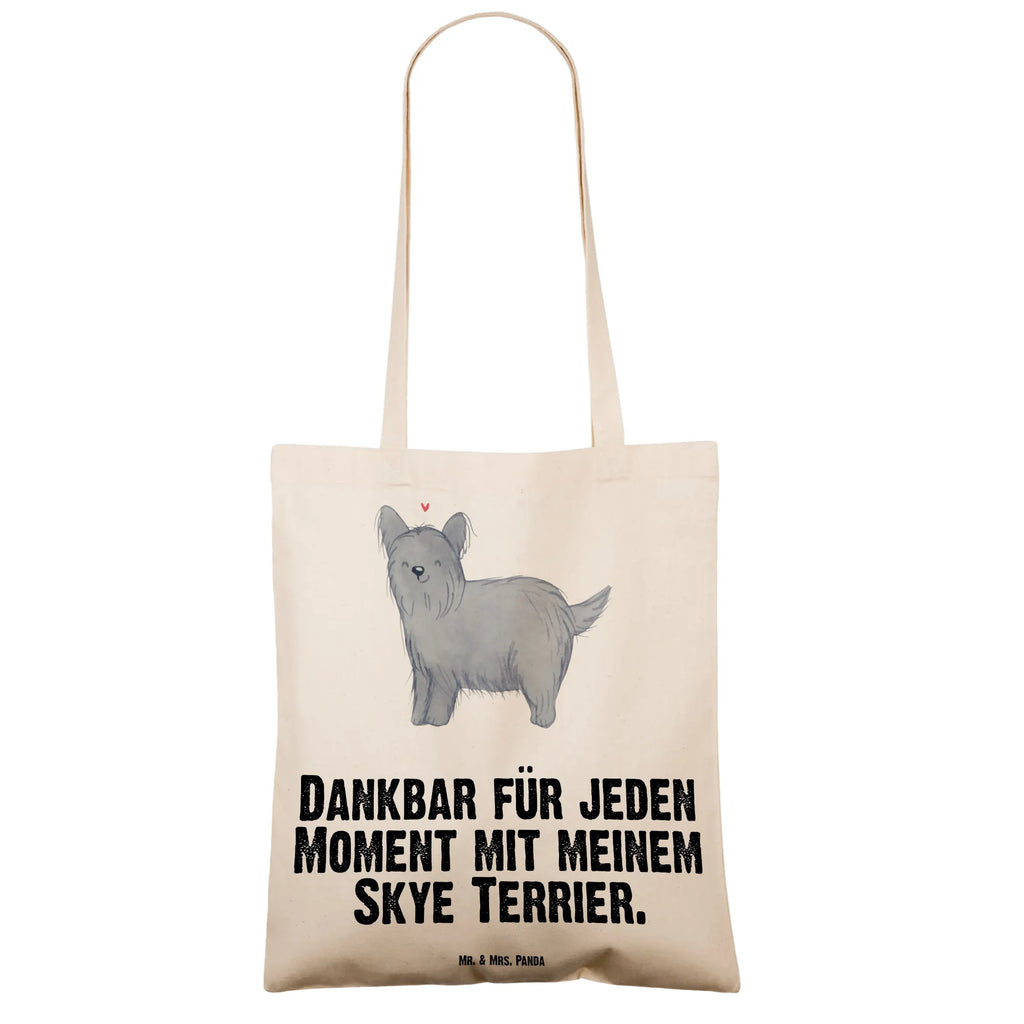 Tragetasche Skye Terrier Moment Beuteltasche, Beutel, Einkaufstasche, Jutebeutel, Stoffbeutel, Tasche, Shopper, Umhängetasche, Strandtasche, Schultertasche, Stofftasche, Tragetasche, Badetasche, Jutetasche, Einkaufstüte, Laptoptasche, Hund, Hunderasse, Rassehund, Hundebesitzer, Geschenk, Tierfreund, Schenken, Welpe, Skye Terrier, Terrier