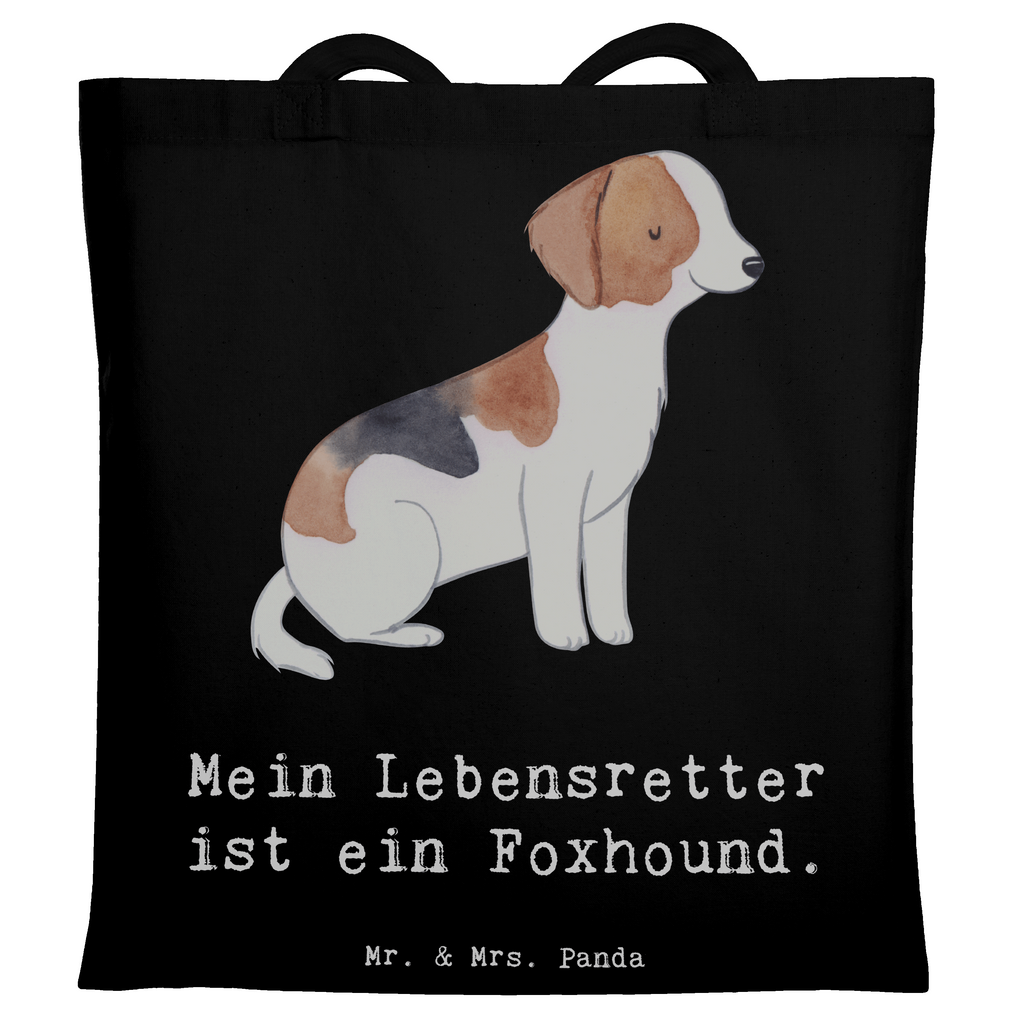 Tragetasche Foxhound Lebensretter Beuteltasche, Beutel, Einkaufstasche, Jutebeutel, Stoffbeutel, Tasche, Shopper, Umhängetasche, Strandtasche, Schultertasche, Stofftasche, Tragetasche, Badetasche, Jutetasche, Einkaufstüte, Laptoptasche, Hund, Hunderasse, Rassehund, Hundebesitzer, Geschenk, Tierfreund, Schenken, Welpe, Foxhound, Jagdhund, Laufhund