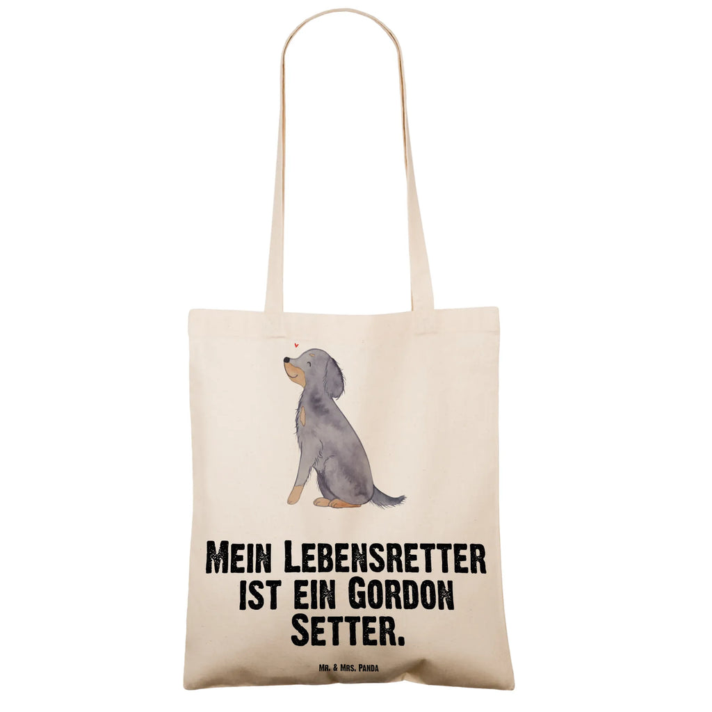 Tragetasche Gordon Setter Lebensretter Beuteltasche, Beutel, Einkaufstasche, Jutebeutel, Stoffbeutel, Tasche, Shopper, Umhängetasche, Strandtasche, Schultertasche, Stofftasche, Tragetasche, Badetasche, Jutetasche, Einkaufstüte, Laptoptasche, Hund, Hunderasse, Rassehund, Hundebesitzer, Geschenk, Tierfreund, Schenken, Welpe, Gordon Shetter, Jagdhund