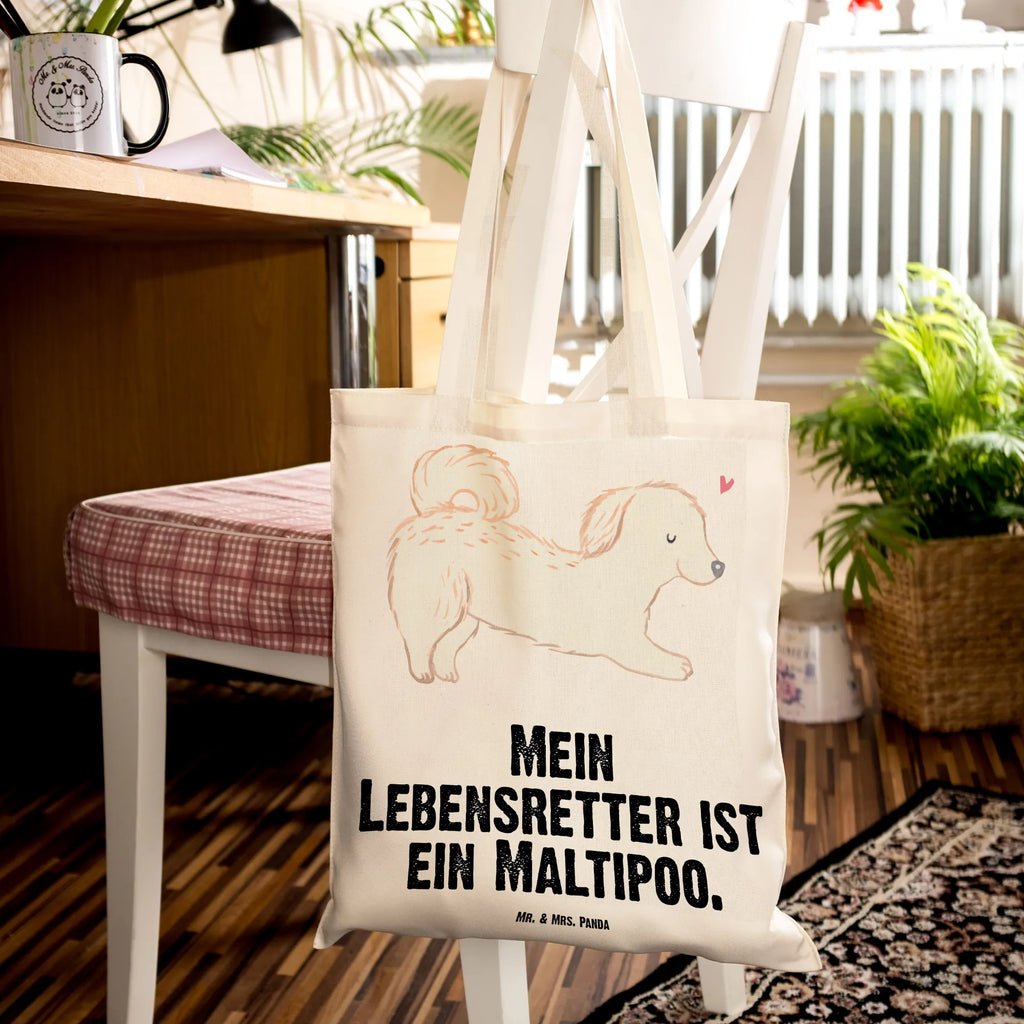 Tragetasche Maltipoo Lebensretter Beuteltasche, Beutel, Einkaufstasche, Jutebeutel, Stoffbeutel, Tasche, Shopper, Umhängetasche, Strandtasche, Schultertasche, Stofftasche, Tragetasche, Badetasche, Jutetasche, Einkaufstüte, Laptoptasche, Hund, Hunderasse, Rassehund, Hundebesitzer, Geschenk, Tierfreund, Schenken, Welpe, Maltipoo, Kreuzung, Mischling