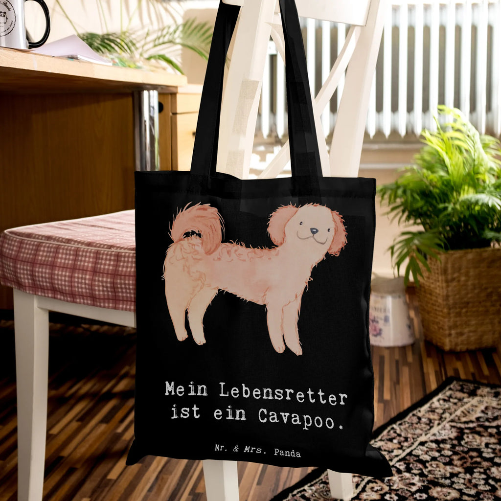 Tragetasche Cavapoo Lebensretter Beuteltasche, Beutel, Einkaufstasche, Jutebeutel, Stoffbeutel, Tasche, Shopper, Umhängetasche, Strandtasche, Schultertasche, Stofftasche, Tragetasche, Badetasche, Jutetasche, Einkaufstüte, Laptoptasche, Hund, Hunderasse, Rassehund, Hundebesitzer, Geschenk, Tierfreund, Schenken, Welpe, Cavapoo, Cavoodle