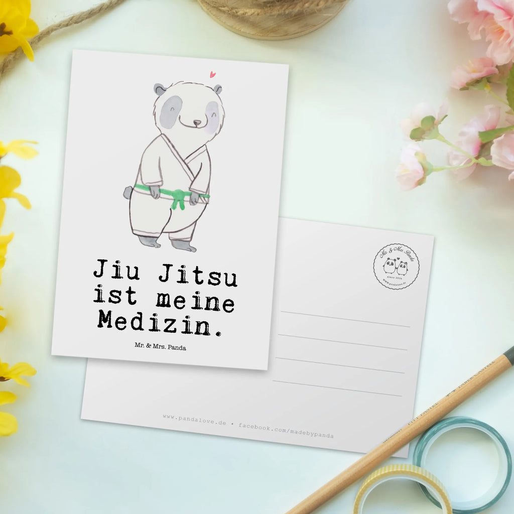 Postkarte Panda Jiu Jitsu Postkarte, Karte, Geschenkkarte, Grußkarte, Einladung, Ansichtskarte, Geburtstagskarte, Einladungskarte, Dankeskarte, Ansichtskarten, Einladung Geburtstag, Einladungskarten Geburtstag, Geschenk, Sport, Sportart, Hobby, Schenken, Danke, Dankeschön, Auszeichnung, Gewinn, Sportler, Jiu Jitsu, japanische Kampfkunst, Selbstverteidigung