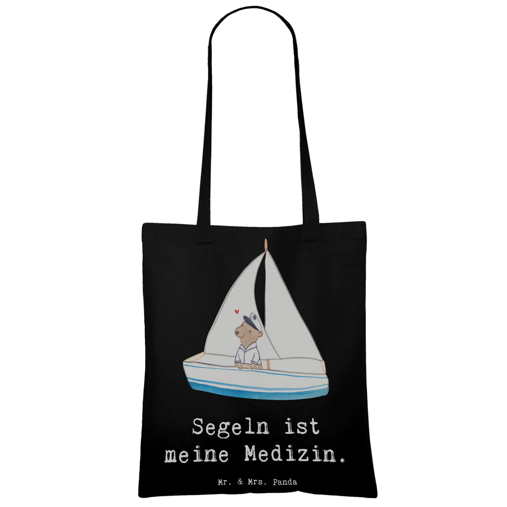 Tragetasche Bär Segeln Beuteltasche, Beutel, Einkaufstasche, Jutebeutel, Stoffbeutel, Tasche, Shopper, Umhängetasche, Strandtasche, Schultertasche, Stofftasche, Tragetasche, Badetasche, Jutetasche, Einkaufstüte, Laptoptasche, Geschenk, Sport, Sportart, Hobby, Schenken, Danke, Dankeschön, Auszeichnung, Gewinn, Sportler, segeln, Segeltörn, Segelboot, Segelschule, Yachtclub