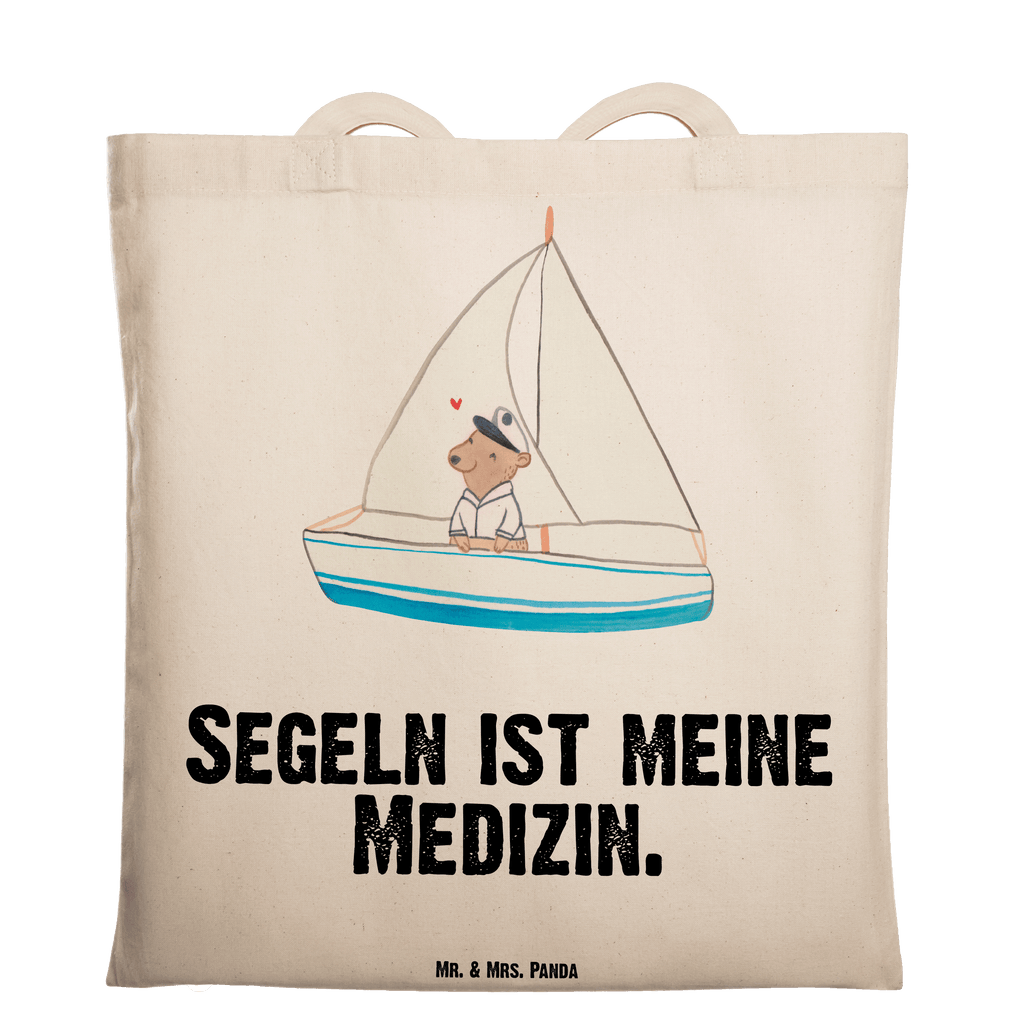 Tragetasche Bär Segeln Beuteltasche, Beutel, Einkaufstasche, Jutebeutel, Stoffbeutel, Tasche, Shopper, Umhängetasche, Strandtasche, Schultertasche, Stofftasche, Tragetasche, Badetasche, Jutetasche, Einkaufstüte, Laptoptasche, Geschenk, Sport, Sportart, Hobby, Schenken, Danke, Dankeschön, Auszeichnung, Gewinn, Sportler, segeln, Segeltörn, Segelboot, Segelschule, Yachtclub