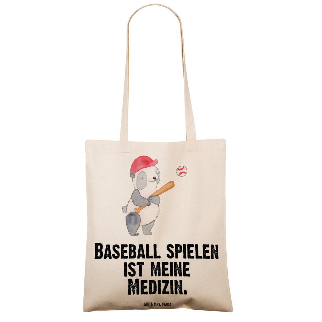 Tragetasche Panda Baseball spielen Beuteltasche, Beutel, Einkaufstasche, Jutebeutel, Stoffbeutel, Tasche, Shopper, Umhängetasche, Strandtasche, Schultertasche, Stofftasche, Tragetasche, Badetasche, Jutetasche, Einkaufstüte, Laptoptasche, Geschenk, Sport, Sportart, Hobby, Schenken, Danke, Dankeschön, Auszeichnung, Gewinn, Sportler, Baseball spielen, Baseball Spielen, Baseball Match, Ballsport, Baseballplatz, Baseballverein