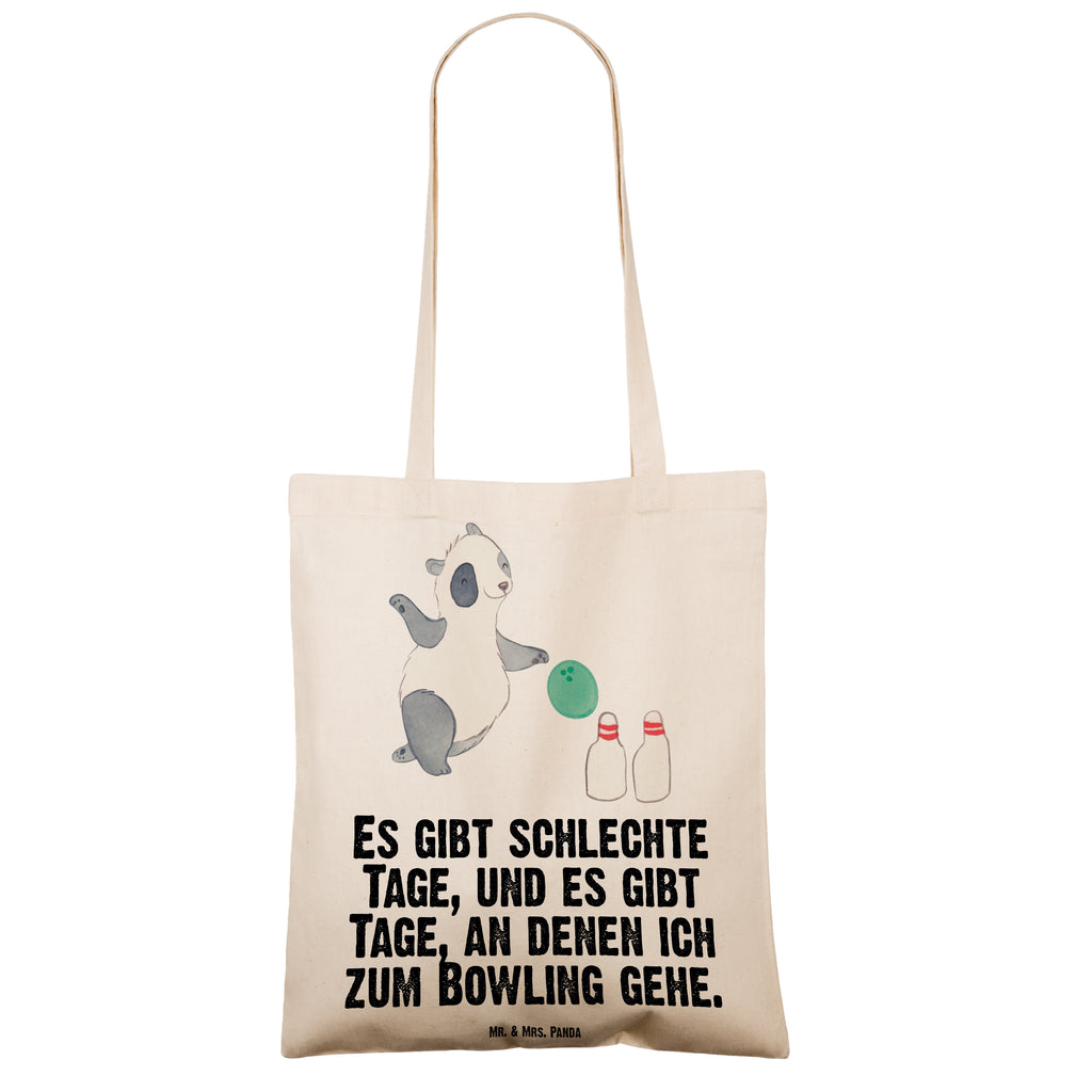 Tragetasche Panda Bowling Beuteltasche, Beutel, Einkaufstasche, Jutebeutel, Stoffbeutel, Tasche, Shopper, Umhängetasche, Strandtasche, Schultertasche, Stofftasche, Tragetasche, Badetasche, Jutetasche, Einkaufstüte, Laptoptasche, Geschenk, Sport, Sportart, Hobby, Schenken, Danke, Dankeschön, Auszeichnung, Gewinn, Sportler, Bowling, Bowlen gehen, Bowling Center, Bowlingbahn, Kegelbahn, Kegelausflug, Bowlingausflug, Bowlingparty