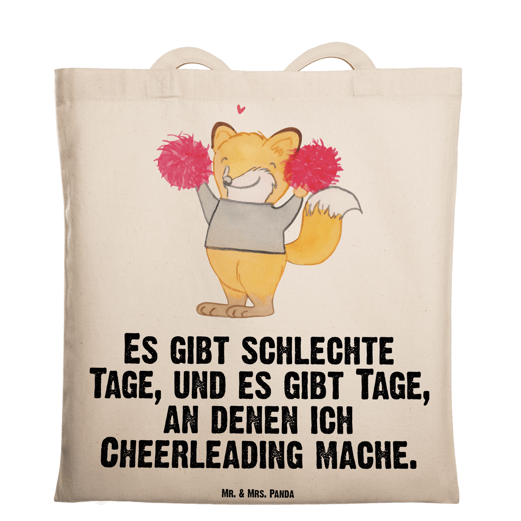 Tragetasche Fuchs Cheerleader Beuteltasche, Beutel, Einkaufstasche, Jutebeutel, Stoffbeutel, Tasche, Shopper, Umhängetasche, Strandtasche, Schultertasche, Stofftasche, Tragetasche, Badetasche, Jutetasche, Einkaufstüte, Laptoptasche, Geschenk, Sport, Sportart, Hobby, Schenken, Danke, Dankeschön, Auszeichnung, Gewinn, Sportler, Cheerleader, Cheerleading, Turnen, Turn Club, Turniere