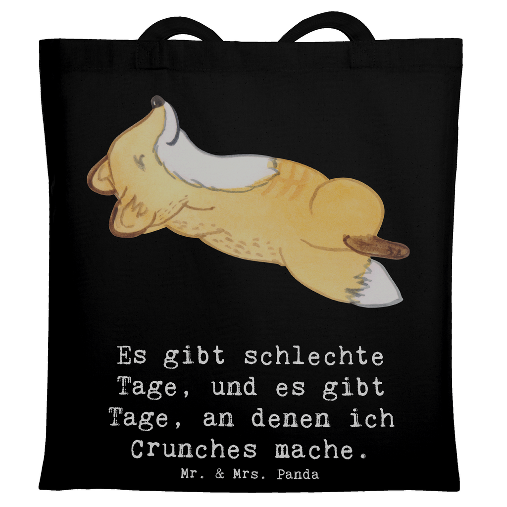 Tragetasche Fuchs Crunches Beuteltasche, Beutel, Einkaufstasche, Jutebeutel, Stoffbeutel, Tasche, Shopper, Umhängetasche, Strandtasche, Schultertasche, Stofftasche, Tragetasche, Badetasche, Jutetasche, Einkaufstüte, Laptoptasche, Geschenk, Sport, Sportart, Hobby, Schenken, Danke, Dankeschön, Auszeichnung, Gewinn, Sportler, Crunches, Fitness, Bauchpressen, Fitnessstudio