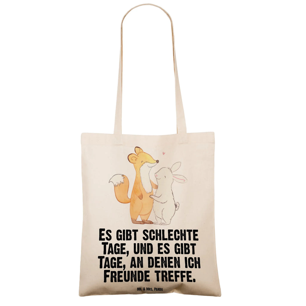 Tragetasche Fuchs Hase Freunde treffen Beuteltasche, Beutel, Einkaufstasche, Jutebeutel, Stoffbeutel, Tasche, Shopper, Umhängetasche, Strandtasche, Schultertasche, Stofftasche, Tragetasche, Badetasche, Jutetasche, Einkaufstüte, Laptoptasche, Geschenk, Sport, Sportart, Hobby, Schenken, Danke, Dankeschön, Auszeichnung, Gewinn, Sportler, Freunde treffen