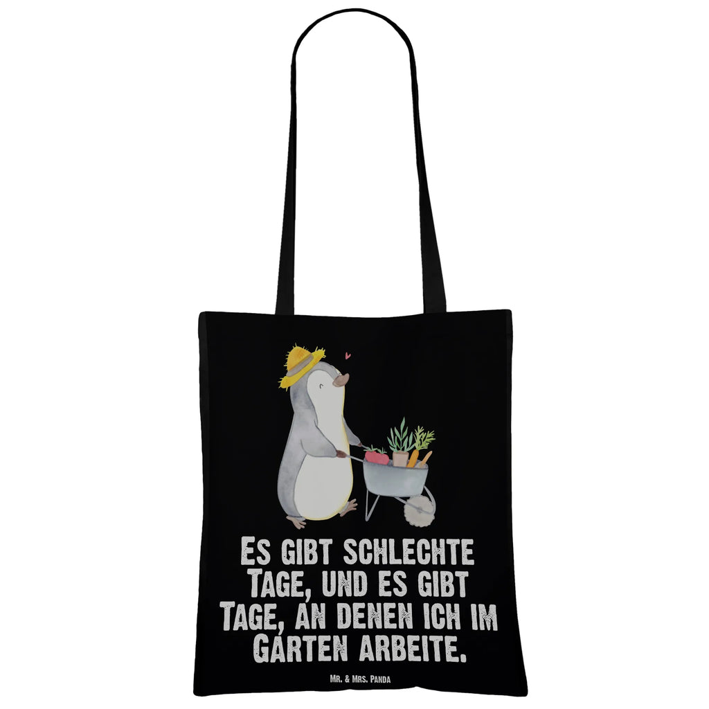 Tragetasche Pinguin Gartenarbeit Beuteltasche, Beutel, Einkaufstasche, Jutebeutel, Stoffbeutel, Tasche, Shopper, Umhängetasche, Strandtasche, Schultertasche, Stofftasche, Tragetasche, Badetasche, Jutetasche, Einkaufstüte, Laptoptasche, Geschenk, Sport, Sportart, Hobby, Schenken, Danke, Dankeschön, Auszeichnung, Gewinn, Sportler, Gartenarbeit, Urban gardening, Gärtnern, Gartenpflege