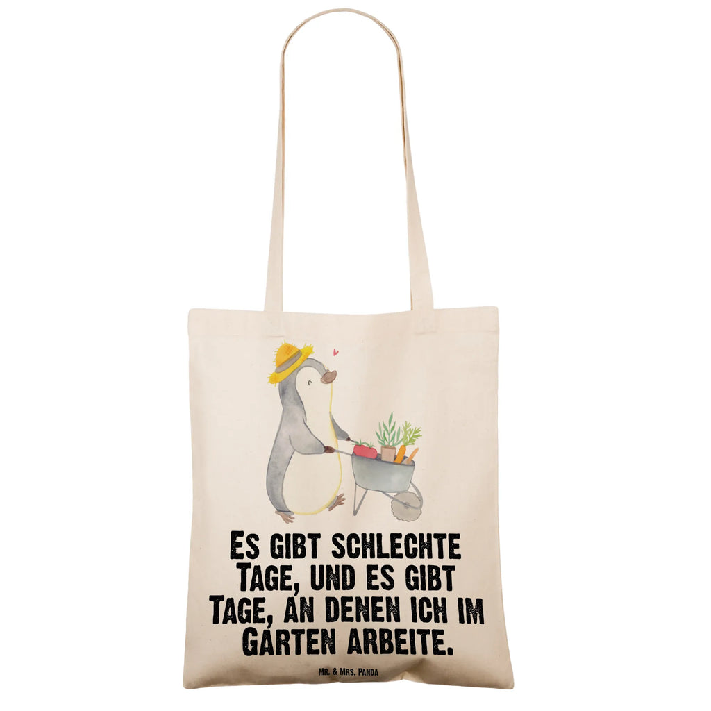 Tragetasche Pinguin Gartenarbeit Beuteltasche, Beutel, Einkaufstasche, Jutebeutel, Stoffbeutel, Tasche, Shopper, Umhängetasche, Strandtasche, Schultertasche, Stofftasche, Tragetasche, Badetasche, Jutetasche, Einkaufstüte, Laptoptasche, Geschenk, Sport, Sportart, Hobby, Schenken, Danke, Dankeschön, Auszeichnung, Gewinn, Sportler, Gartenarbeit, Urban gardening, Gärtnern, Gartenpflege