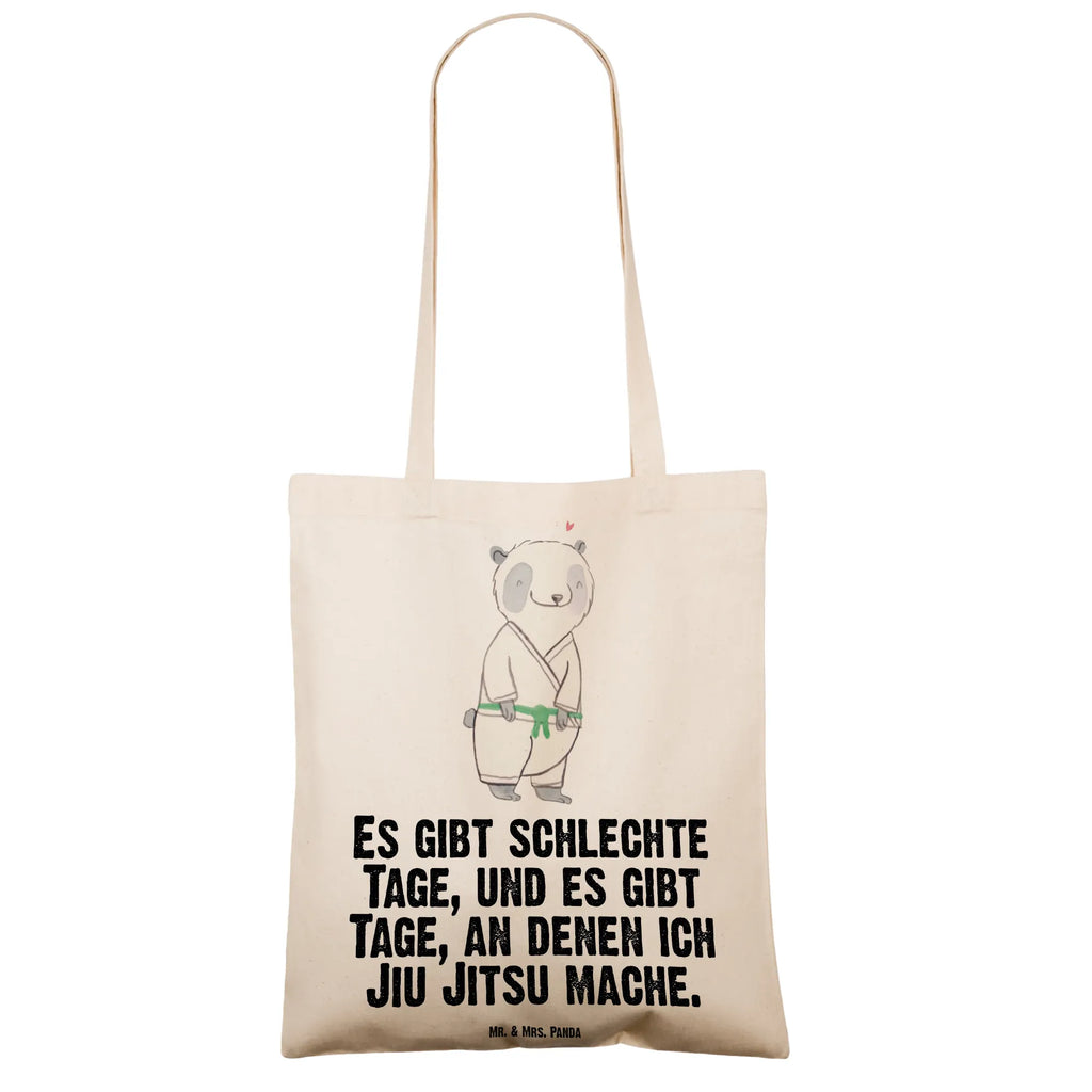 Tragetasche Panda Jiu Jitsu Beuteltasche, Beutel, Einkaufstasche, Jutebeutel, Stoffbeutel, Tasche, Shopper, Umhängetasche, Strandtasche, Schultertasche, Stofftasche, Tragetasche, Badetasche, Jutetasche, Einkaufstüte, Laptoptasche, Geschenk, Sport, Sportart, Hobby, Schenken, Danke, Dankeschön, Auszeichnung, Gewinn, Sportler, Jiu Jitsu, japanische Kampfkunst, Selbstverteidigung