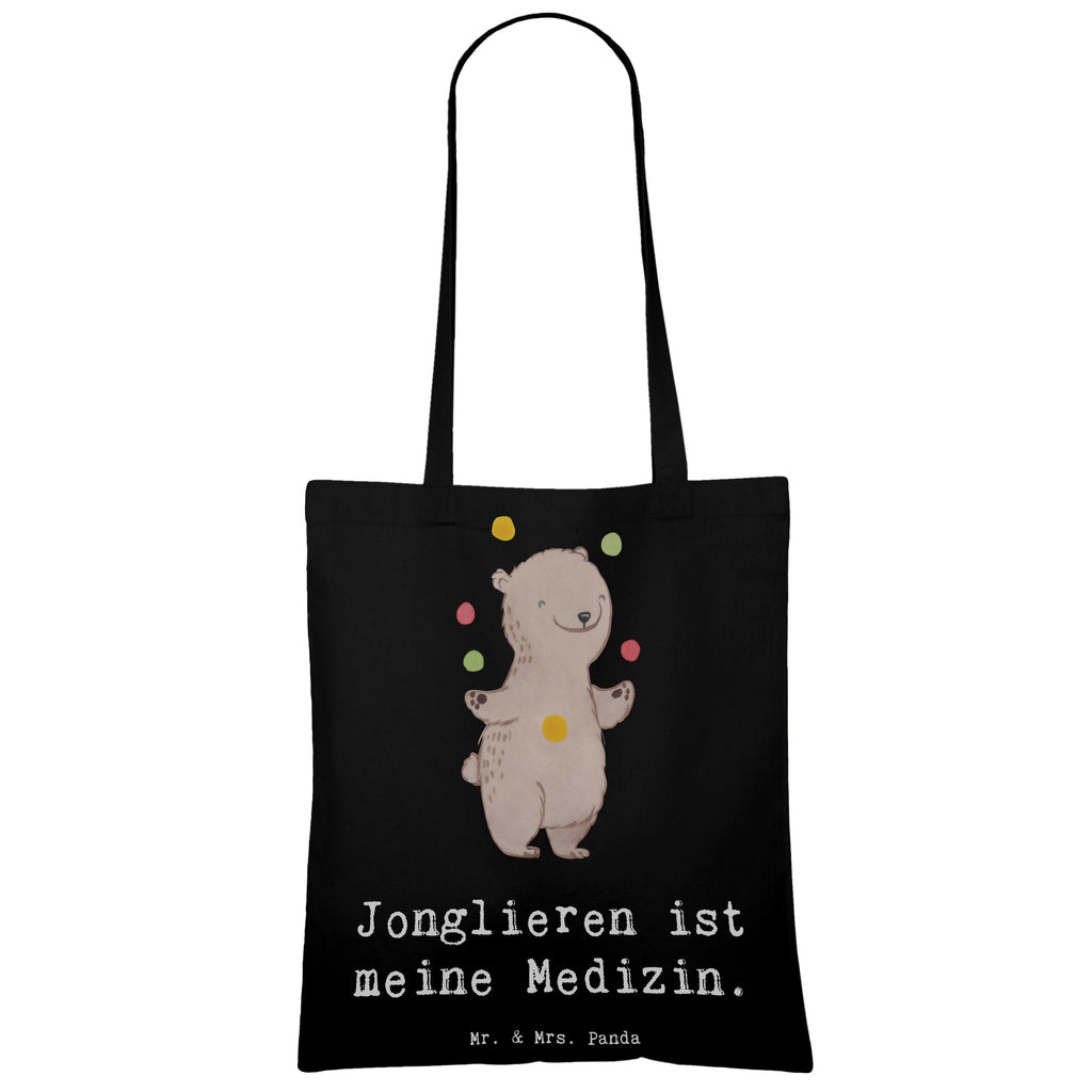 Tragetasche Bär Jonglieren Beuteltasche, Beutel, Einkaufstasche, Jutebeutel, Stoffbeutel, Tasche, Shopper, Umhängetasche, Strandtasche, Schultertasche, Stofftasche, Tragetasche, Badetasche, Jutetasche, Einkaufstüte, Laptoptasche, Geschenk, Sport, Sportart, Hobby, Schenken, Danke, Dankeschön, Auszeichnung, Gewinn, Sportler, Jonglieren, Jongleur, Zirkus, Artistik