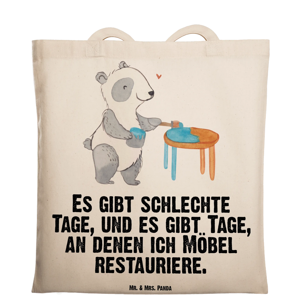 Tragetasche Panda Möbel restaurieren Beuteltasche, Beutel, Einkaufstasche, Jutebeutel, Stoffbeutel, Tasche, Shopper, Umhängetasche, Strandtasche, Schultertasche, Stofftasche, Tragetasche, Badetasche, Jutetasche, Einkaufstüte, Laptoptasche, Geschenk, Sport, Sportart, Hobby, Schenken, Danke, Dankeschön, Auszeichnung, Gewinn, Sportler, Möbel restaurieren, antike Möbel restaurieren, Handwerk, Restaurator