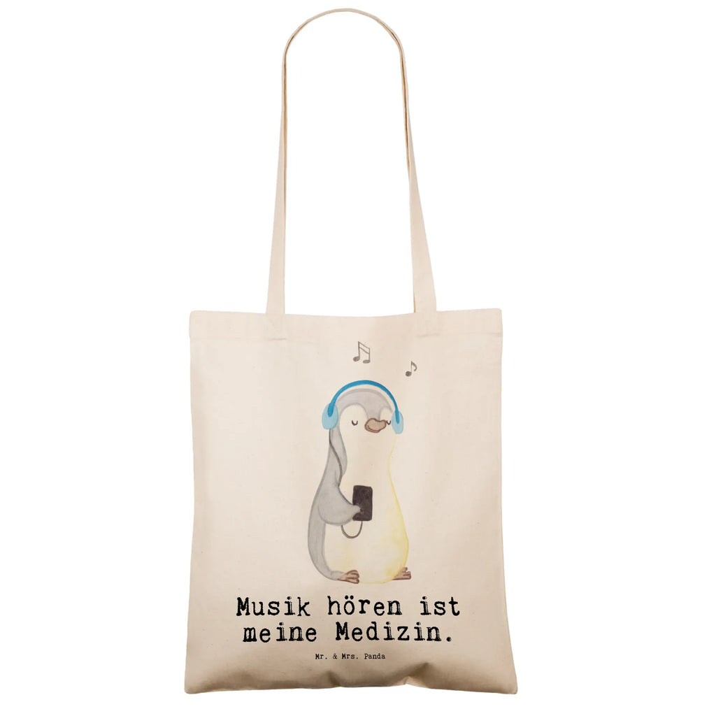 Tragetasche Pinguin Musik hören Beuteltasche, Beutel, Einkaufstasche, Jutebeutel, Stoffbeutel, Tasche, Shopper, Umhängetasche, Strandtasche, Schultertasche, Stofftasche, Tragetasche, Badetasche, Jutetasche, Einkaufstüte, Laptoptasche, Geschenk, Sport, Sportart, Hobby, Schenken, Danke, Dankeschön, Auszeichnung, Gewinn, Sportler, Musik hören, Lieblingssong