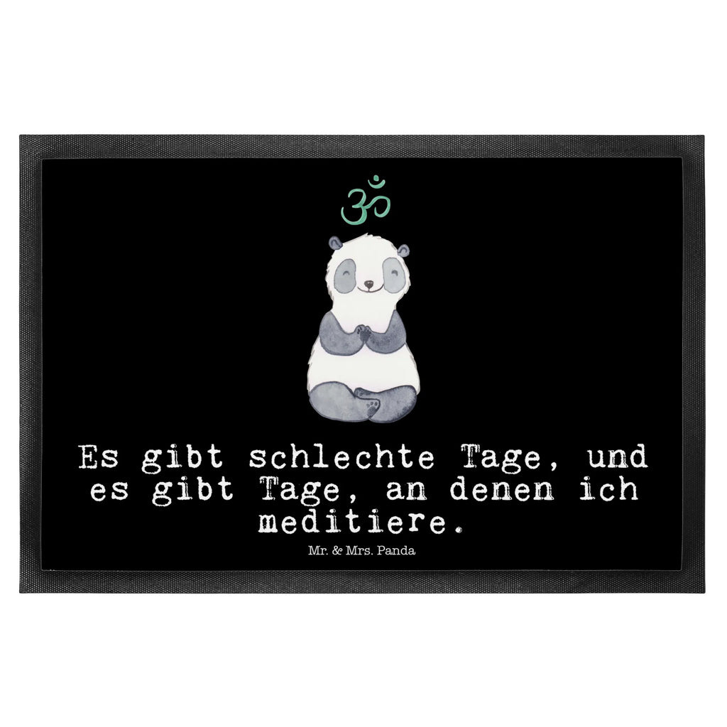 Fußmatte Panda Meditieren Türvorleger, Schmutzmatte, Fußabtreter, Matte, Schmutzfänger, Fußabstreifer, Schmutzfangmatte, Türmatte, Motivfußmatte, Haustürmatte, Vorleger, Fussmatten, Fußmatten, Gummimatte, Fußmatte außen, Fußmatte innen, Fussmatten online, Gummi Matte, Sauberlaufmatte, Fußmatte waschbar, Fußmatte outdoor, Schmutzfangmatte waschbar, Eingangsteppich, Fußabstreifer außen, Fußabtreter außen, Schmutzfangteppich, Fußmatte außen wetterfest, Geschenk, Sport, Sportart, Hobby, Schenken, Danke, Dankeschön, Auszeichnung, Gewinn, Sportler, Meditieren, Meditation, Meditationskurs