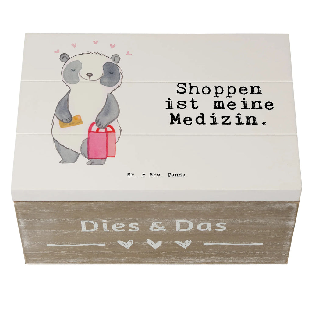 Holzkiste Panda Shopping Holzkiste, Kiste, Schatzkiste, Truhe, Schatulle, XXL, Erinnerungsbox, Erinnerungskiste, Dekokiste, Aufbewahrungsbox, Geschenkbox, Geschenkdose, Geschenk, Sport, Sportart, Hobby, Schenken, Danke, Dankeschön, Auszeichnung, Gewinn, Sportler, Shopping, shoppen, einkaufen