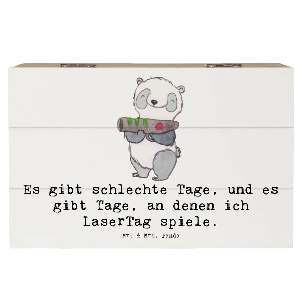 Holzkiste Panda LaserTag Holzkiste, Kiste, Schatzkiste, Truhe, Schatulle, XXL, Erinnerungsbox, Erinnerungskiste, Dekokiste, Aufbewahrungsbox, Geschenkbox, Geschenkdose, Geschenk, Sport, Sportart, Hobby, Schenken, Danke, Dankeschön, Auszeichnung, Gewinn, Sportler, Lasertag, Lasergame Zentrum, Laser Tag Party