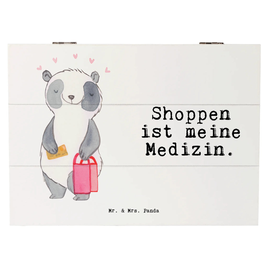 Holzkiste Panda Shopping Holzkiste, Kiste, Schatzkiste, Truhe, Schatulle, XXL, Erinnerungsbox, Erinnerungskiste, Dekokiste, Aufbewahrungsbox, Geschenkbox, Geschenkdose, Geschenk, Sport, Sportart, Hobby, Schenken, Danke, Dankeschön, Auszeichnung, Gewinn, Sportler, Shopping, shoppen, einkaufen