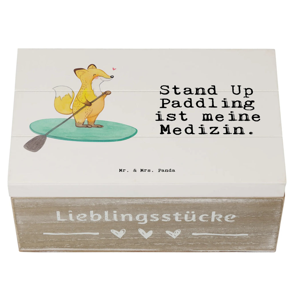 Holzkiste Fuchs Stand Up Paddling Holzkiste, Kiste, Schatzkiste, Truhe, Schatulle, XXL, Erinnerungsbox, Erinnerungskiste, Dekokiste, Aufbewahrungsbox, Geschenkbox, Geschenkdose, Geschenk, Sport, Sportart, Hobby, Schenken, Danke, Dankeschön, Auszeichnung, Gewinn, Sportler, Stand Up Paddling, Paddle Boarding, SUB, subben, Stand up paddle