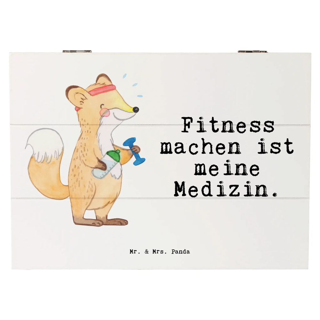 Holzkiste Fuchs Fitness Holzkiste, Kiste, Schatzkiste, Truhe, Schatulle, XXL, Erinnerungsbox, Erinnerungskiste, Dekokiste, Aufbewahrungsbox, Geschenkbox, Geschenkdose, Geschenk, Sport, Sportart, Hobby, Schenken, Danke, Dankeschön, Auszeichnung, Gewinn, Sportler, Fitness, Sport treiben, Fitnessstudio, Sportclub, Kraftsport