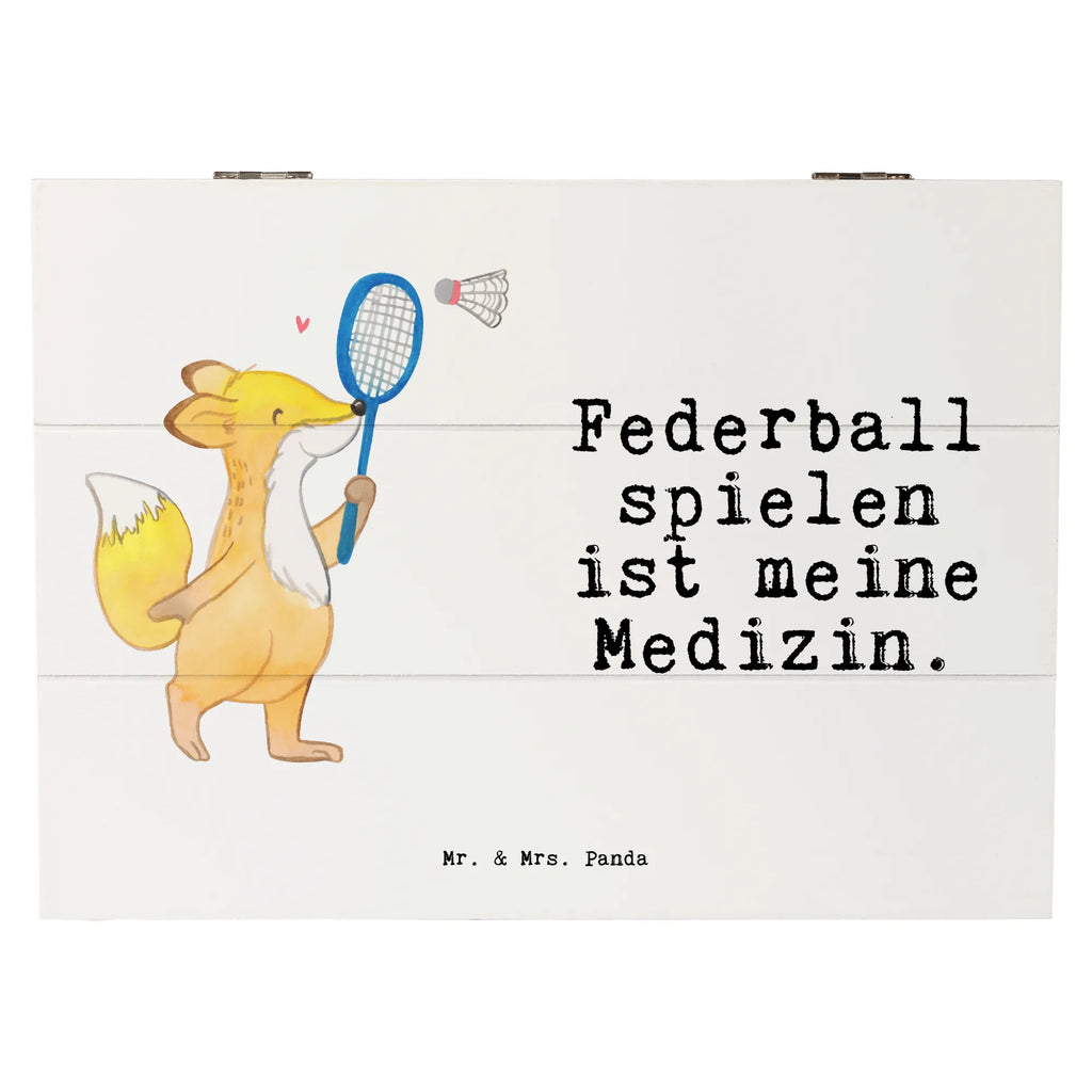 Holzkiste Fuchs Federball spielen Holzkiste, Kiste, Schatzkiste, Truhe, Schatulle, XXL, Erinnerungsbox, Erinnerungskiste, Dekokiste, Aufbewahrungsbox, Geschenkbox, Geschenkdose, Geschenk, Sport, Sportart, Hobby, Schenken, Danke, Dankeschön, Auszeichnung, Gewinn, Sportler, Federball spielen, Badminton