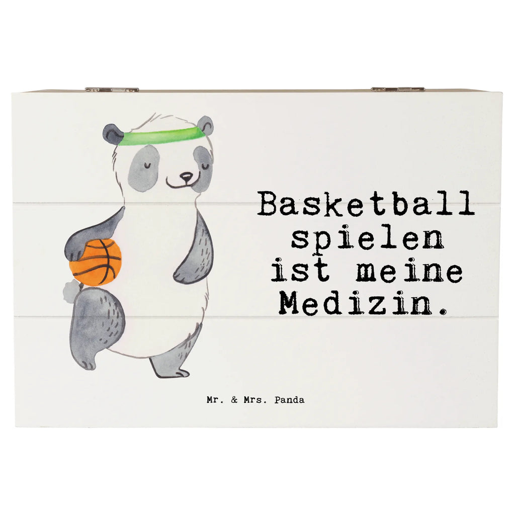 Holzkiste Panda Basketball Holzkiste, Kiste, Schatzkiste, Truhe, Schatulle, XXL, Erinnerungsbox, Erinnerungskiste, Dekokiste, Aufbewahrungsbox, Geschenkbox, Geschenkdose, Geschenk, Sport, Sportart, Hobby, Schenken, Danke, Dankeschön, Auszeichnung, Gewinn, Sportler, Basketball, Basketball Verein, Basketball Verband, Basketballplatz