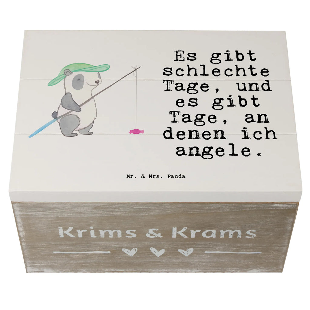 Holzkiste Panda Angeln Holzkiste, Kiste, Schatzkiste, Truhe, Schatulle, XXL, Erinnerungsbox, Erinnerungskiste, Dekokiste, Aufbewahrungsbox, Geschenkbox, Geschenkdose, Geschenk, Sport, Sportart, Hobby, Schenken, Danke, Dankeschön, Auszeichnung, Gewinn, Sportler, angeln, Angelsport, Angelverein, Angler, angeln gehen, Hobbyangler