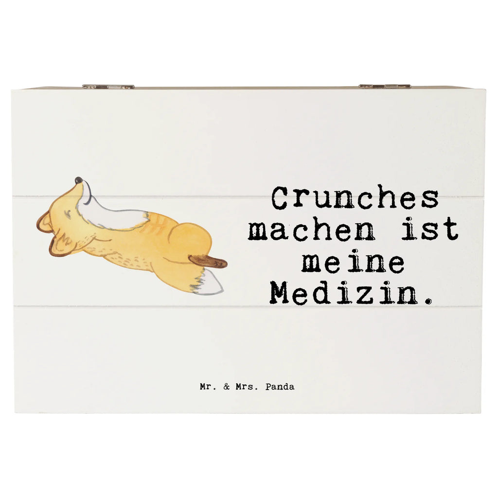 Holzkiste Fuchs Crunches Holzkiste, Kiste, Schatzkiste, Truhe, Schatulle, XXL, Erinnerungsbox, Erinnerungskiste, Dekokiste, Aufbewahrungsbox, Geschenkbox, Geschenkdose, Geschenk, Sport, Sportart, Hobby, Schenken, Danke, Dankeschön, Auszeichnung, Gewinn, Sportler, Crunches, Fitness, Bauchpressen, Fitnessstudio