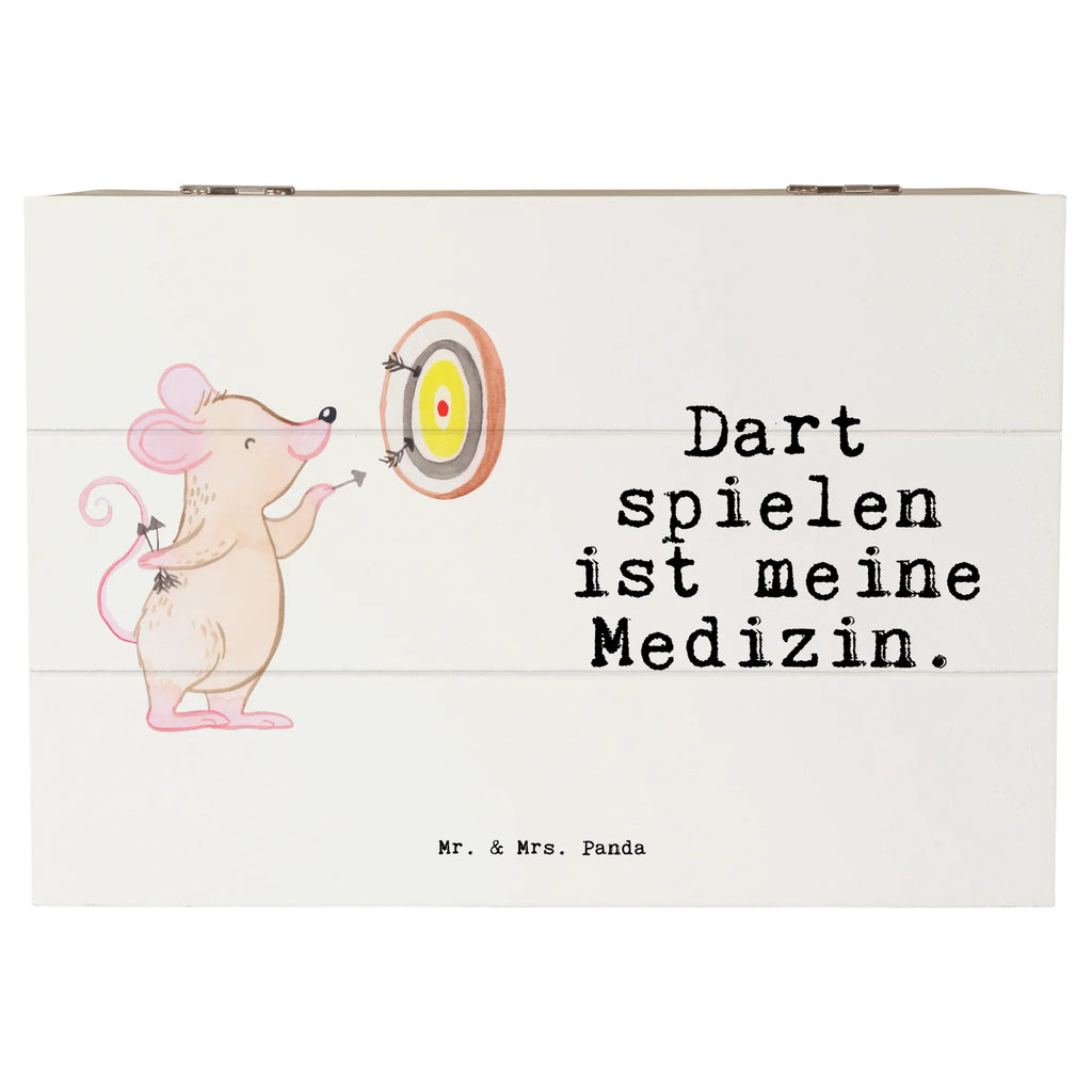 Holzkiste Maus Dart spielen Holzkiste, Kiste, Schatzkiste, Truhe, Schatulle, XXL, Erinnerungsbox, Erinnerungskiste, Dekokiste, Aufbewahrungsbox, Geschenkbox, Geschenkdose, Geschenk, Sport, Sportart, Hobby, Schenken, Danke, Dankeschön, Auszeichnung, Gewinn, Sportler, Dart spielen, Darten, Darts, Dart Turnier