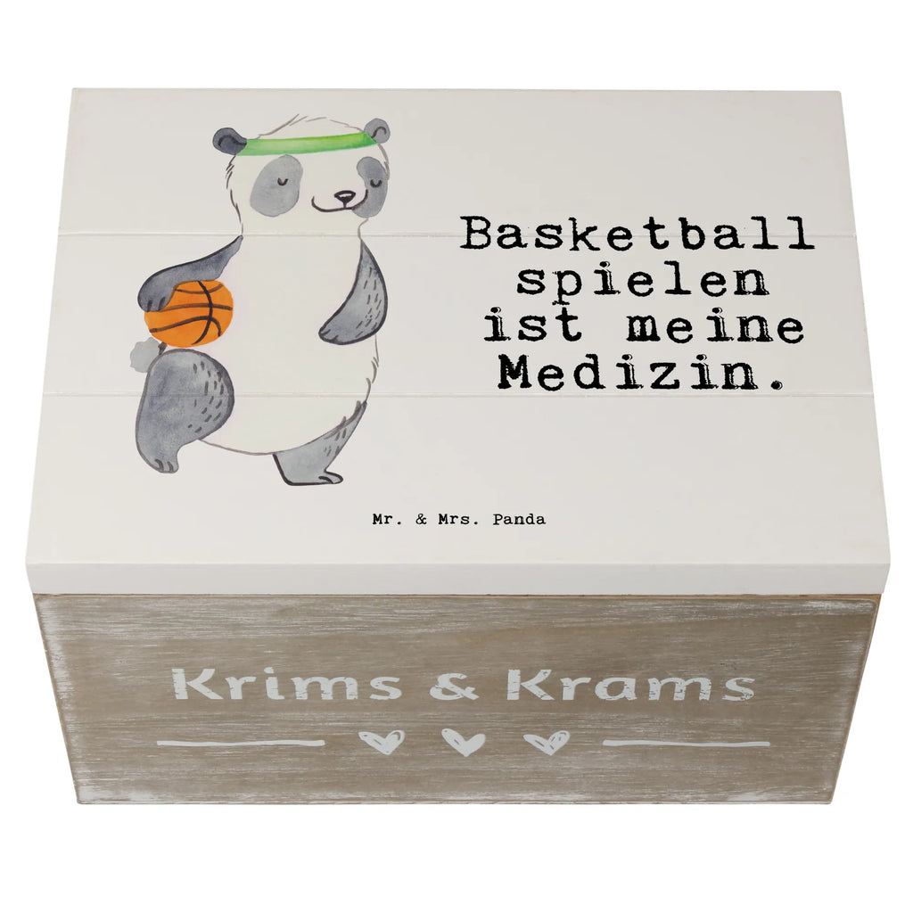 Holzkiste Panda Basketball Holzkiste, Kiste, Schatzkiste, Truhe, Schatulle, XXL, Erinnerungsbox, Erinnerungskiste, Dekokiste, Aufbewahrungsbox, Geschenkbox, Geschenkdose, Geschenk, Sport, Sportart, Hobby, Schenken, Danke, Dankeschön, Auszeichnung, Gewinn, Sportler, Basketball, Basketball Verein, Basketball Verband, Basketballplatz