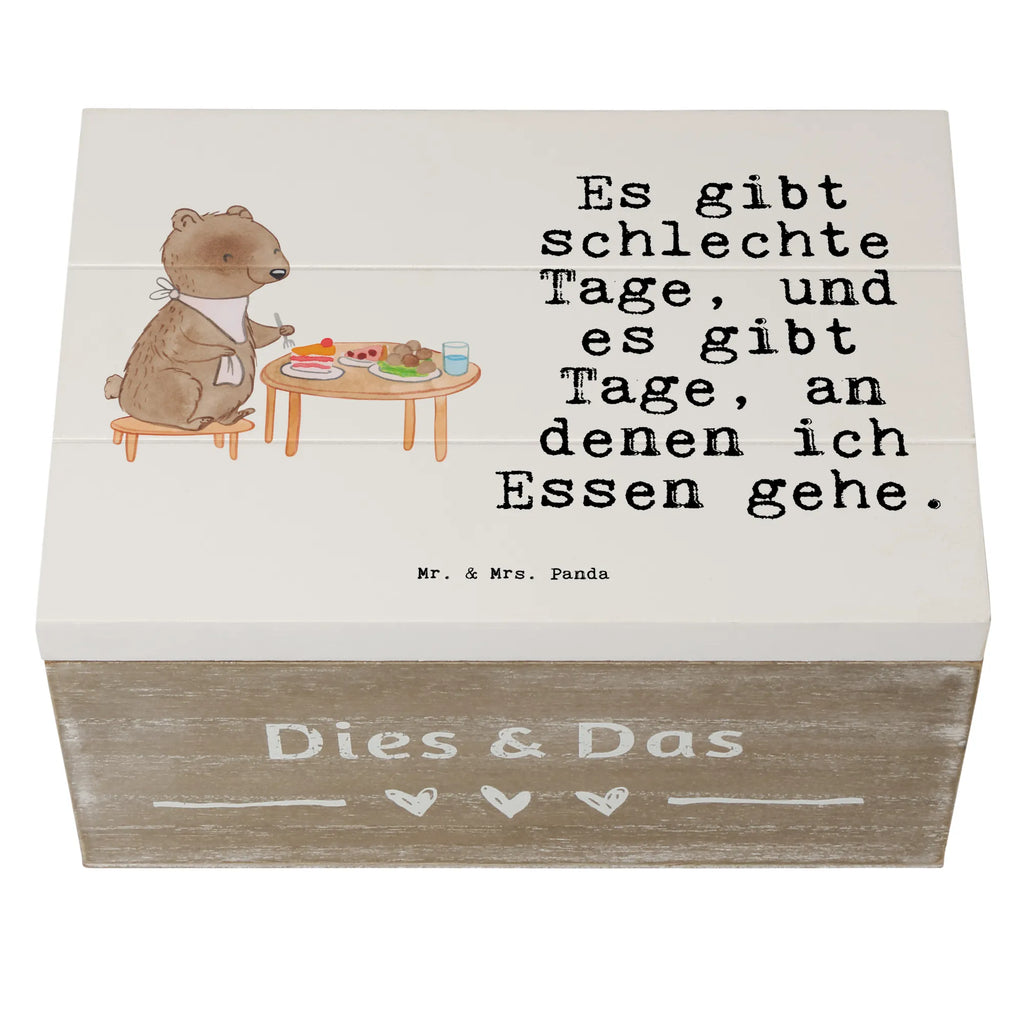 Holzkiste Bär Essen gehen Holzkiste, Kiste, Schatzkiste, Truhe, Schatulle, XXL, Erinnerungsbox, Erinnerungskiste, Dekokiste, Aufbewahrungsbox, Geschenkbox, Geschenkdose, Geschenk, Sport, Sportart, Hobby, Schenken, Danke, Dankeschön, Auszeichnung, Gewinn, Sportler, Essen gehen, Essen, Restaurant, Restaurantbesuch