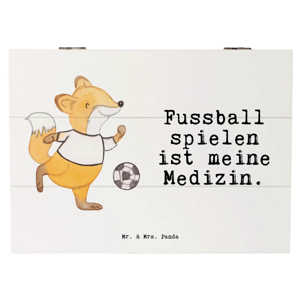 Holzkiste Fuchs Fußball spielen Holzkiste, Kiste, Schatzkiste, Truhe, Schatulle, XXL, Erinnerungsbox, Erinnerungskiste, Dekokiste, Aufbewahrungsbox, Geschenkbox, Geschenkdose, Geschenk, Sport, Sportart, Hobby, Schenken, Danke, Dankeschön, Auszeichnung, Gewinn, Sportler, Fußball, Soccer, Fußballer, Bolzen, Bolzplatz, Fußballerin