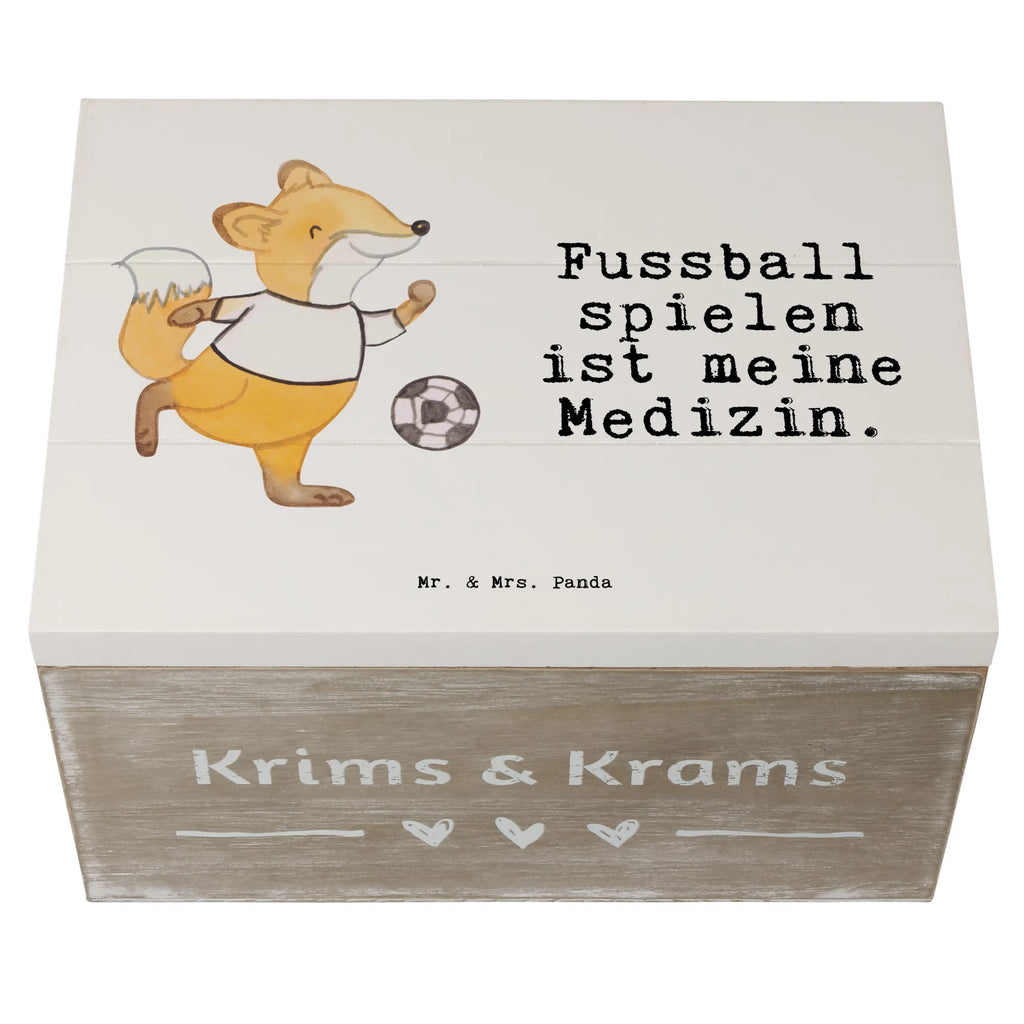 Holzkiste Fuchs Fußball spielen Holzkiste, Kiste, Schatzkiste, Truhe, Schatulle, XXL, Erinnerungsbox, Erinnerungskiste, Dekokiste, Aufbewahrungsbox, Geschenkbox, Geschenkdose, Geschenk, Sport, Sportart, Hobby, Schenken, Danke, Dankeschön, Auszeichnung, Gewinn, Sportler, Fußball, Soccer, Fußballer, Bolzen, Bolzplatz, Fußballerin