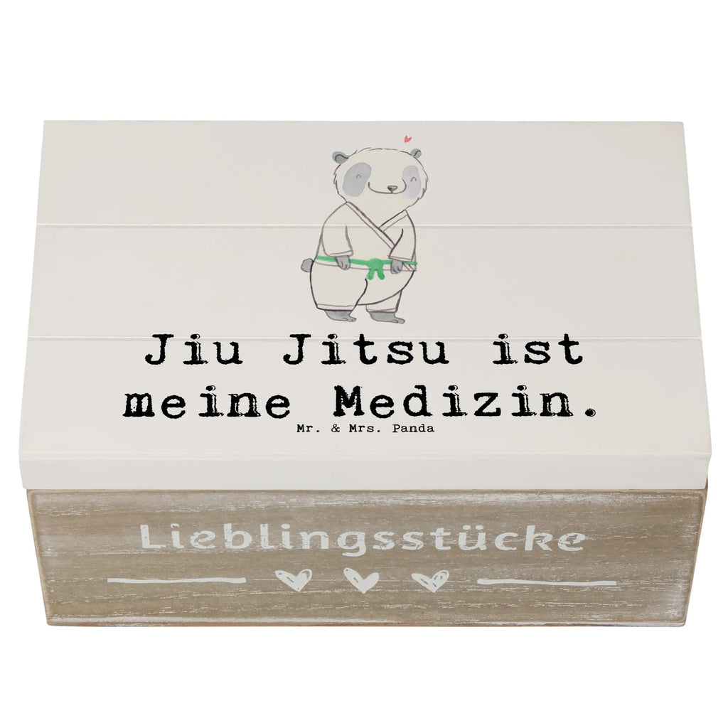 Holzkiste Panda Jiu Jitsu Holzkiste, Kiste, Schatzkiste, Truhe, Schatulle, XXL, Erinnerungsbox, Erinnerungskiste, Dekokiste, Aufbewahrungsbox, Geschenkbox, Geschenkdose, Geschenk, Sport, Sportart, Hobby, Schenken, Danke, Dankeschön, Auszeichnung, Gewinn, Sportler, Jiu Jitsu, japanische Kampfkunst, Selbstverteidigung